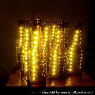 lampy z butelek po piwie